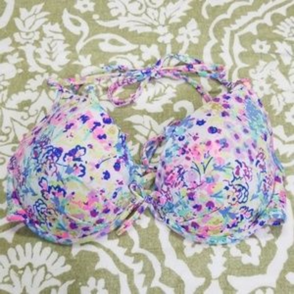 Victoria's Secret Swim Suit Bra Top String Sz 34C